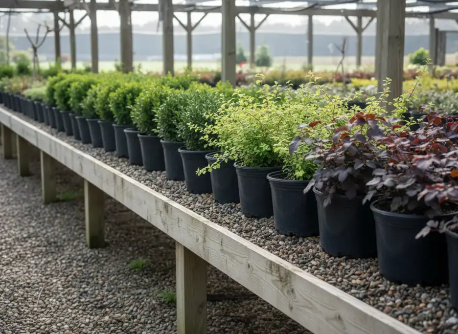 Shrubs and container plants